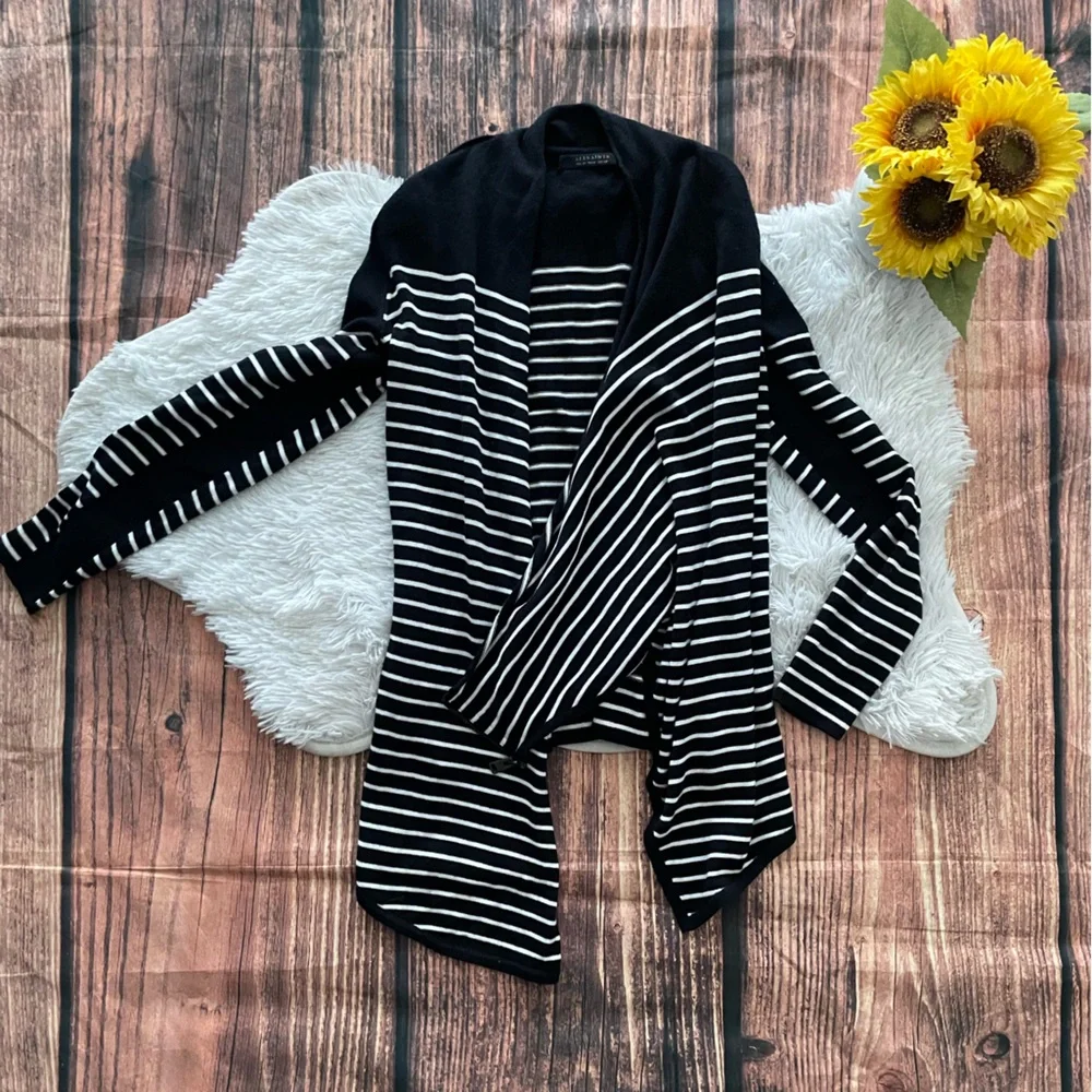 All Saints Drina Wool Striped Sweater Cardigan